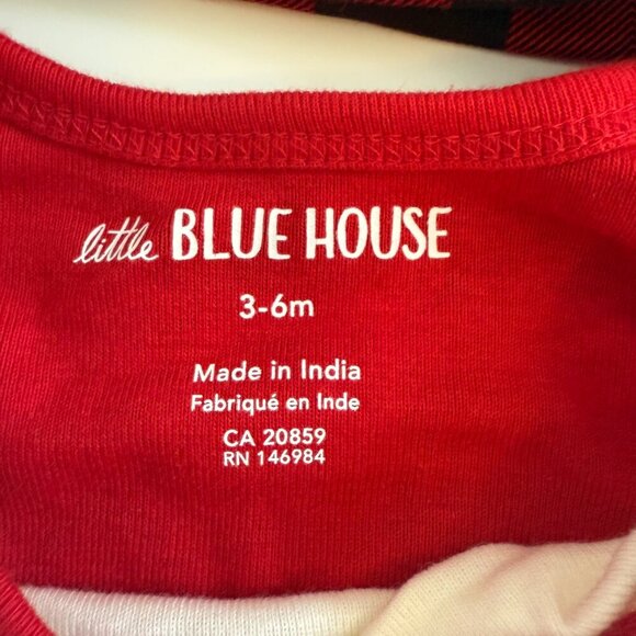 Moose Red Plaid Onesie with Matching Hat and Book 3-6 months NWT - Picture 9 of 12